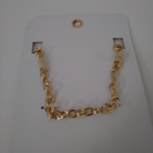 C&C California Gold Tone Link Puff Black Heart Necklace - Picture 8 of 8